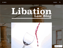 Tablet Screenshot of libationlawblog.com